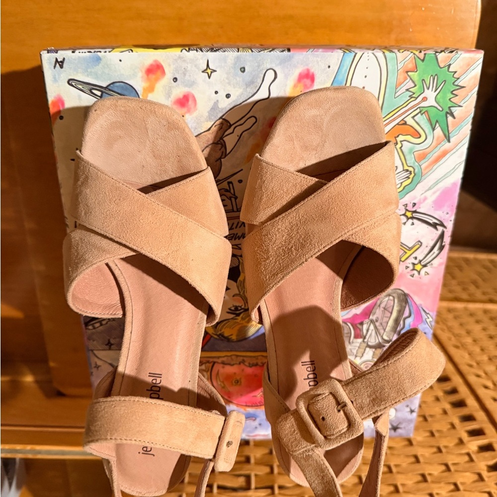 Jeffrey Campbell Beige Suede Sandals